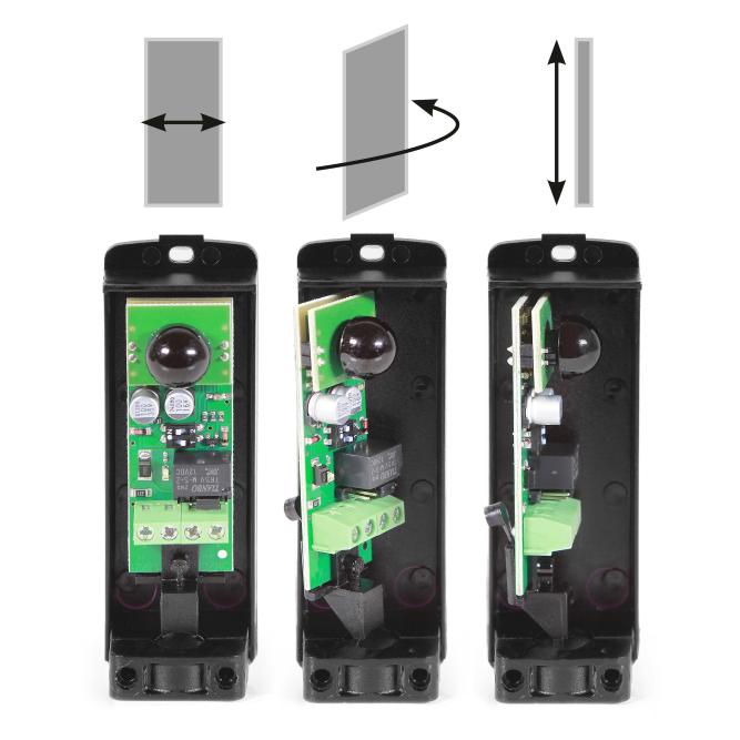 Fotocellula da Parete Orientabile 180° per Cancelli 12-36V IP55 Portata 20m | Set Tx+Rx | NOLOGO ZOOMZ180